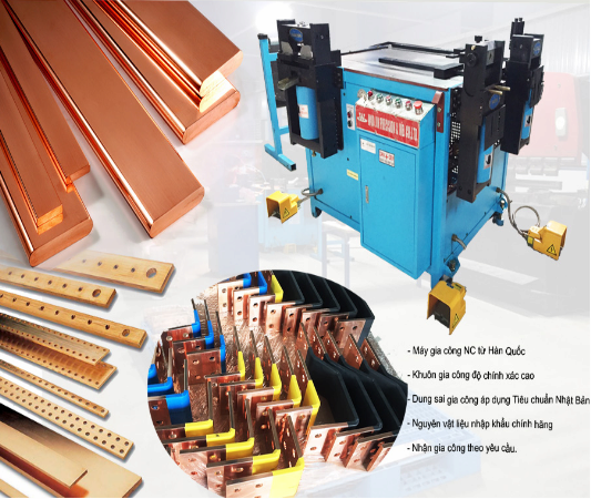 Hight quality copper busbar processing with Korea Technology